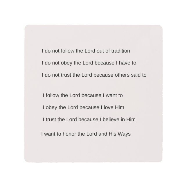 Impresión En Metal Seguir Obedece Trust (Anverso)