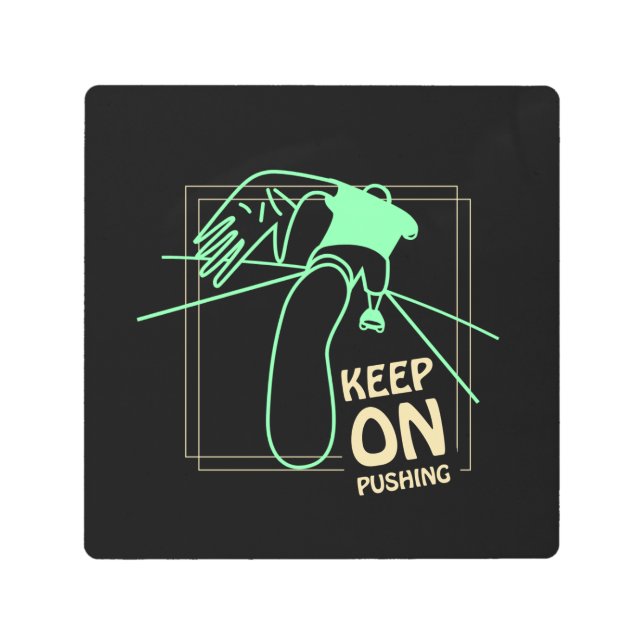 Impresión En Metal Seguir presionando (Anverso)