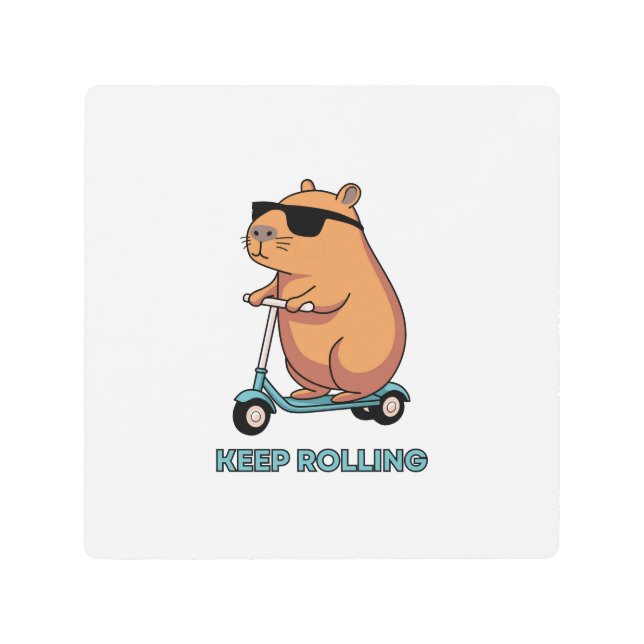 Impresión En Metal Seguir rodando (Anverso)