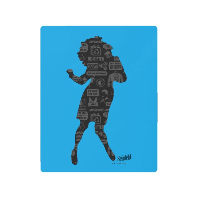 Impresión En Metal Seinfeld | Elaine Dance Silhouette (Anverso)