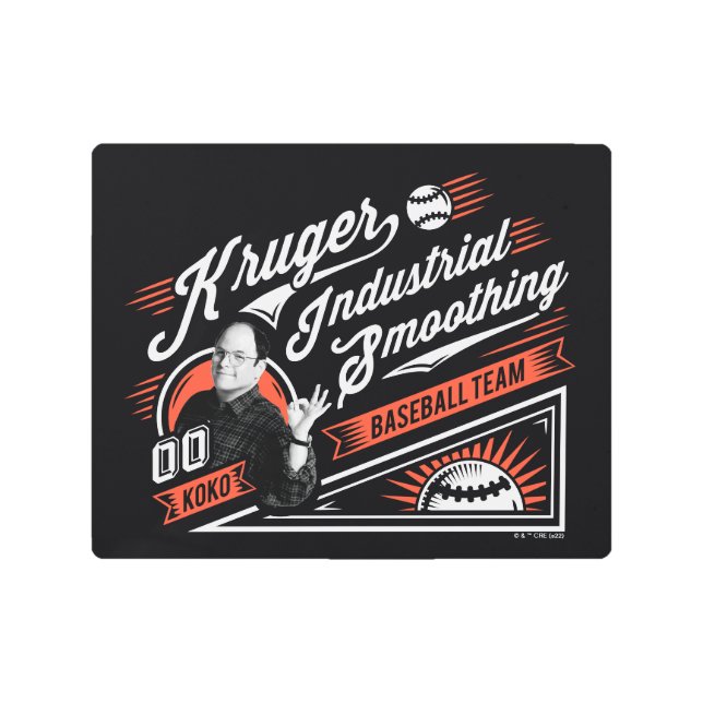 Impresión En Metal Seinfeld | Kruger Industrial Baseball (Anverso)