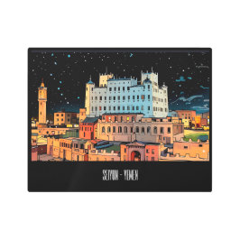 Impresión En Metal Seiyun City - Yemen