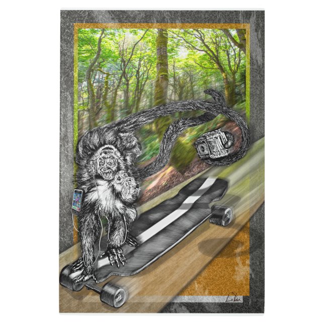 Impresión En Metal Selfie de la piel de Simian (Anverso)