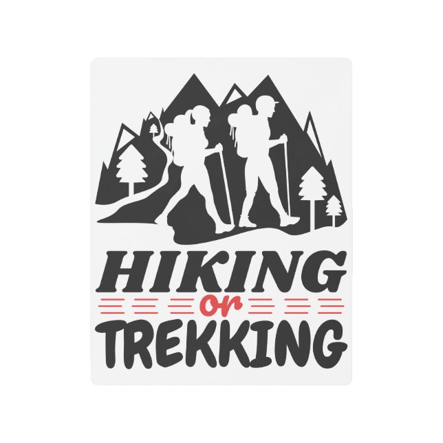 Impresión En Metal Senderismo o senderismo (Anverso)