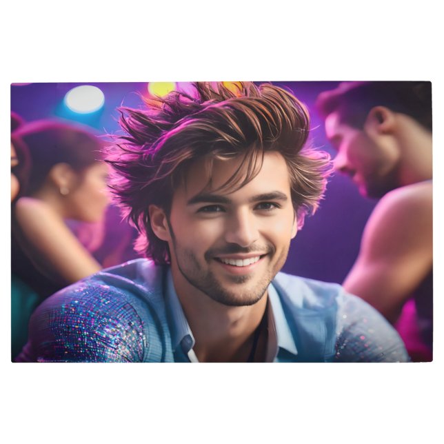 Impresión En Metal Sentado en 11 (Anverso)