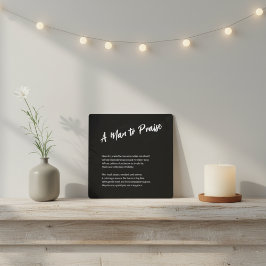 Impresión En Metal Sentimental "Un hombre a elogiar"