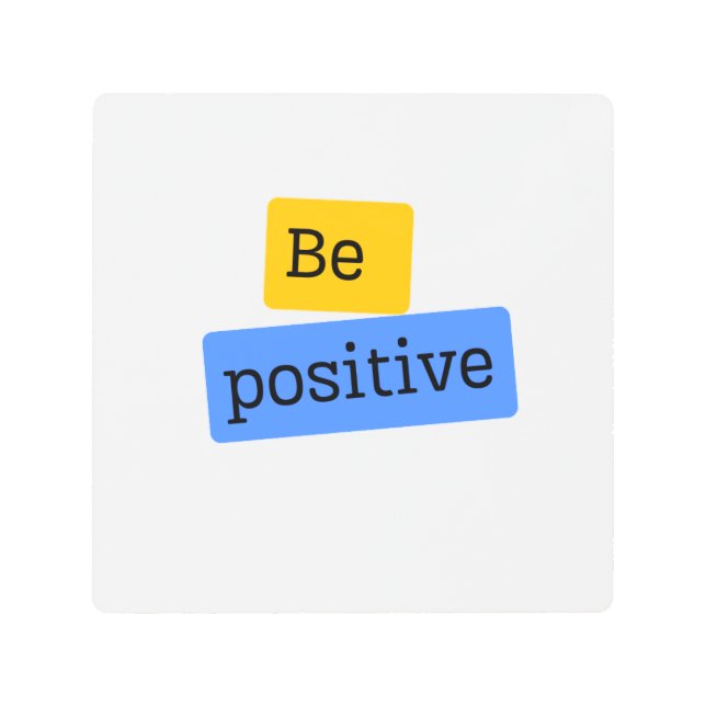 Impresión En Metal Ser positivo (Anverso)