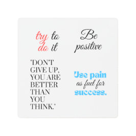 Impresión En Metal Ser positivo