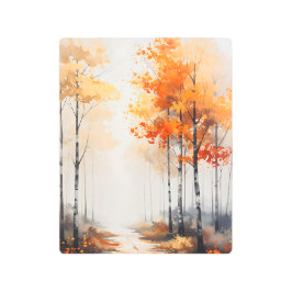 Impresión En Metal Serene Autumn Forest Metal Print