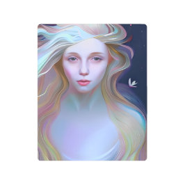 Impresión En Metal Serene, mujer con lágrimas en el ojo