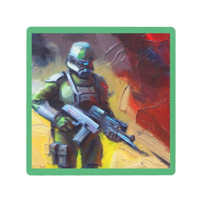 Impresión En Metal SF - Héroe militar 2 (Anverso)