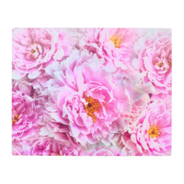 Impresión En Metal Shabby Chic Pink Pastel Pink Peonies