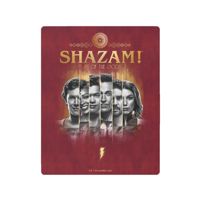 Impresión En Metal ¡SHAZAM! Furia de los dioses | Barras fotográficas (Anverso)