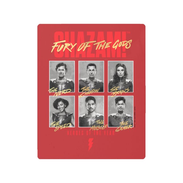 Impresión En Metal ¡SHAZAM! Furia de los dioses | SHAZAMily Yearbook (Anverso)