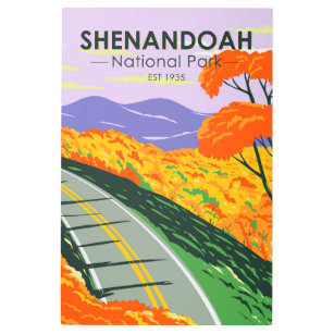 Impresión En Metal Shenandoah National Park Skyline Drive Virginia