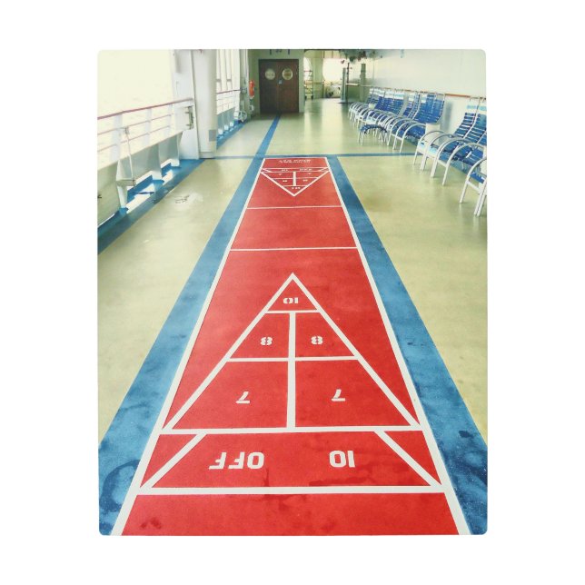 Impresión En Metal Shuffleboard a bordo (Anverso)