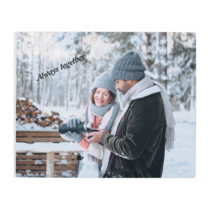 Impresión En Metal Siempre juntos