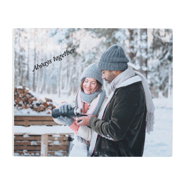 Impresión En Metal Siempre juntos (Anverso)