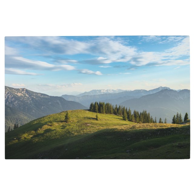 Impresión En Metal Sierra | Lago Spitzingsee, Alpes suizos (Anverso)