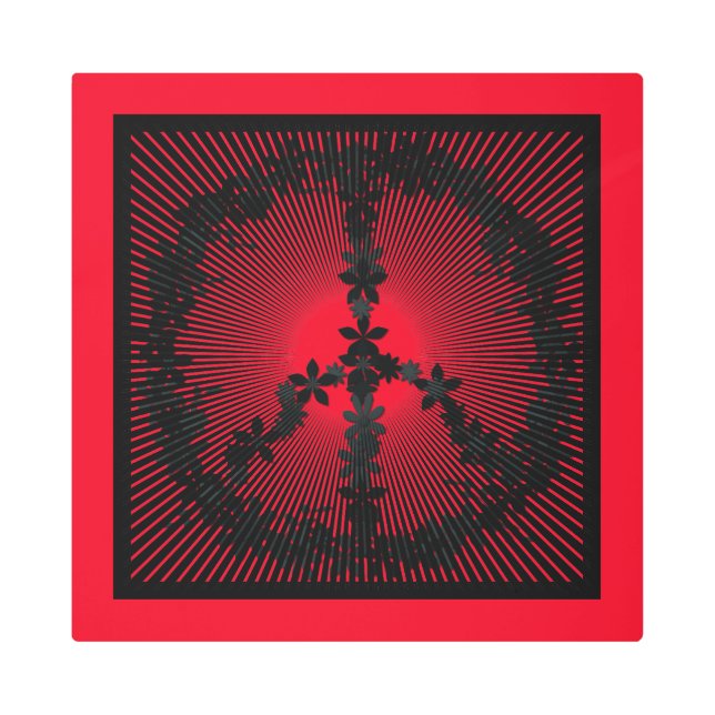 Impresión En Metal Signo de paz (Anverso)