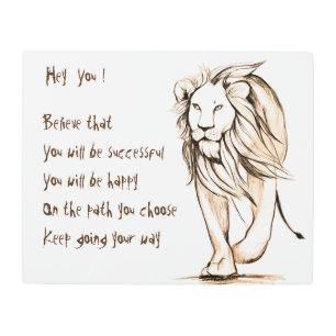 Impresión En Metal Sigue tu camino