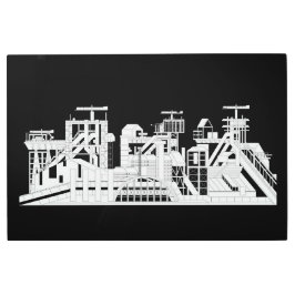 Impresión En Metal Silhouette de combinación metalúrgica industrial