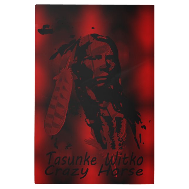 Impresión En Metal Silueta loca del caballo (Anverso)