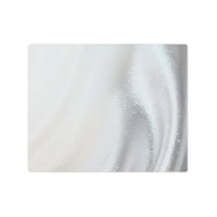 Silver Glitter Waves Metal Wall Art