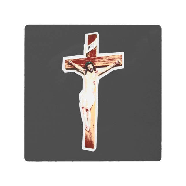 Impresión En Metal Símbolo cristiano Cristo (Anverso)