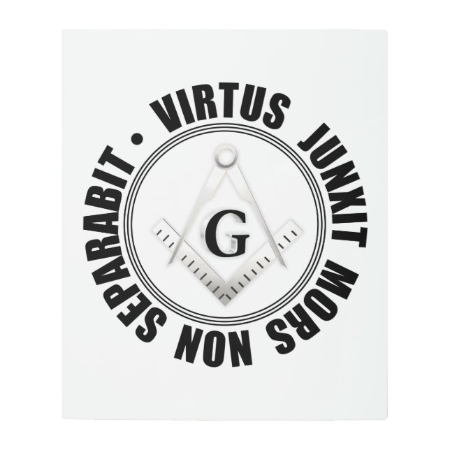 Impresión En Metal Símbolo masónico (Anverso)