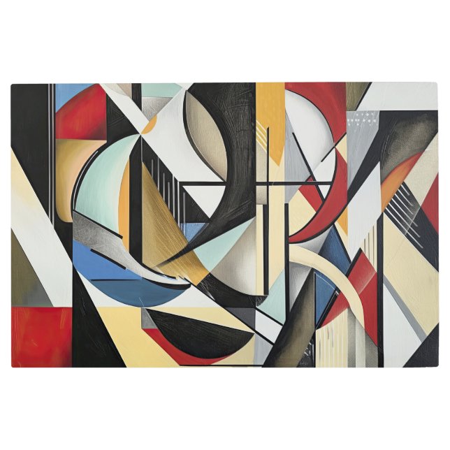 Impresión En Metal Simfonía geométrica perfecta armonía (Anverso)