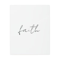 Simple Black White Hand Written Faith