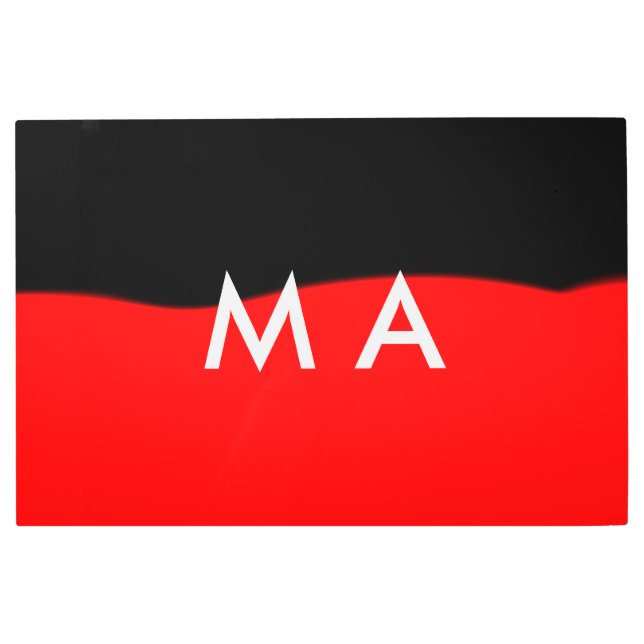 Impresión En Metal Simple monogram add your name letter man minimal t (Anverso)