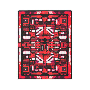 Impresión En Metal Sinergia roja