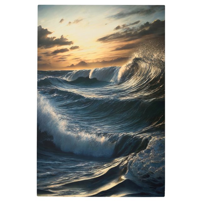 Impresión En Metal Sinfonía de ondas (Anverso)