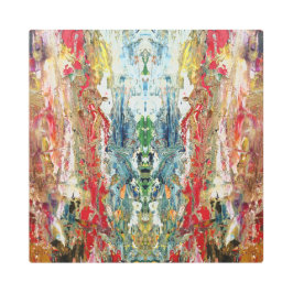 Impresión En Metal Sinfonía del caos - Resumen de la paleta de un art