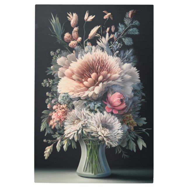 Impresión En Metal Sinfonía floral (Anverso)