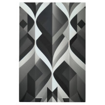 Sinfonía geométrica en blanco y negro