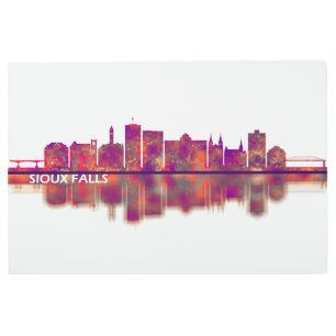 Impresión En Metal Sioux Falls South Dakota Skyline