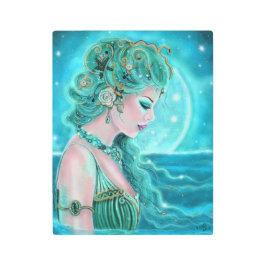 Impresión En Metal Sirena De Luna De Renee Lavoie