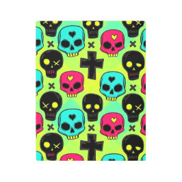 Impresión En Metal Skull Pattern