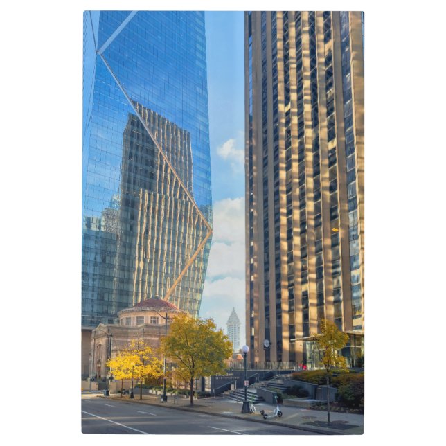 Impresión En Metal Skyline Seattle (Anverso)