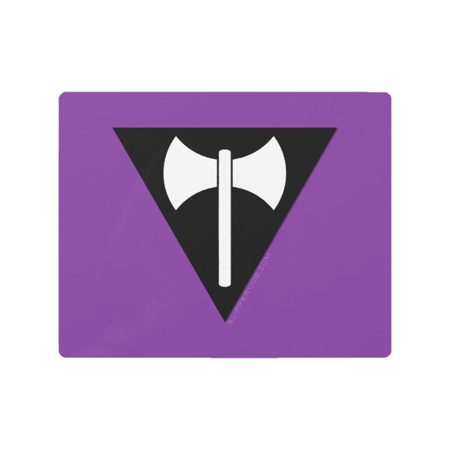 Impresión En Metal SlipperyJoe bandera del orgullo lesbiano poderoso  (Anverso)