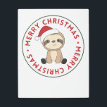 Impresión En Metal Sloth Christmas Snow Winter Animals Sloths<br><div class="desc">The sloth for Christmas with fairy lights. Funny animals with gifts and snow for the holidays. Also funny for christmas in July. Sloths are cute animals and perfect for Christmas.</div>