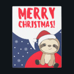 Impresión En Metal Sloth Christmas Snow Winter Animals Sloths Metal P<br><div class="desc">The sloth for Christmas with fairy lights. Funny animals with gifts and snow for the holidays. Also funny for christmas in July. Sloths are cute animals and perfect for Christmas.</div>