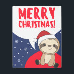 Impresión En Metal Sloth Christmas Snow Winter Animals Sloths Metal P<br><div class="desc">The sloth for Christmas with fairy lights. Funny animals with gifts and snow for the holidays. Also funny for christmas in July. Sloths are cute animals and perfect for Christmas.</div>