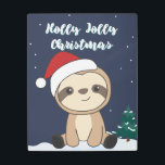 Impresión En Metal Sloth Christmas Snow Winter Animals Sloths Metal P<br><div class="desc">The sloth for Christmas with fairy lights. Funny animals with gifts and snow for the holidays. Also funny for christmas in July. Sloths are cute animals and perfect for Christmas.</div>