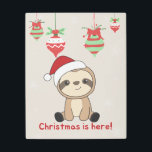 Impresión En Metal Sloth Christmas Snow Winter Animals Sloths Metal P<br><div class="desc">The sloth for Christmas with fairy lights. Funny animals with gifts and snow for the holidays. Also funny for christmas in July. Sloths are cute animals and perfect for Christmas.</div>