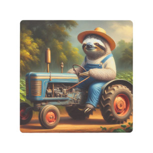 Impresión En Metal Sloth Farmer