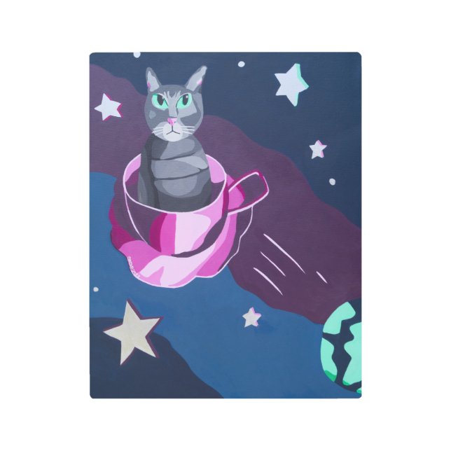 Impresión En Metal Sobre el gato (Anverso)